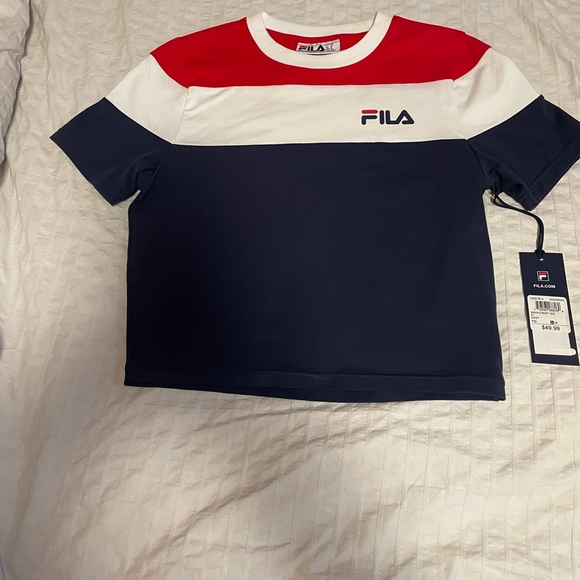 Fila tri colour crop top - NEVER WORN WITH TAG - Picture 1 of 6